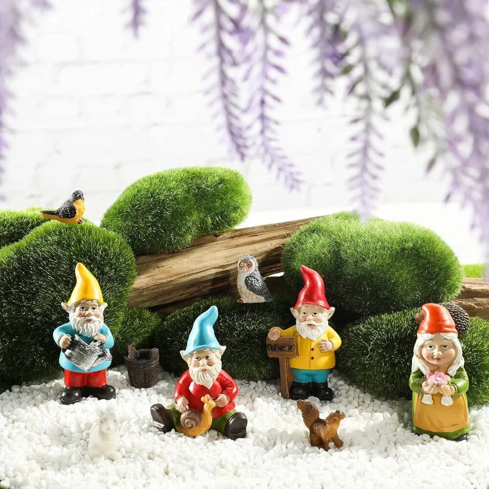 Hand-Painted Fairy Gnomes & Animals - Whimsical Garden Accessories